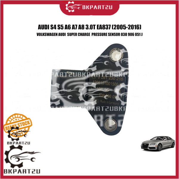 AUDI S4 S5 A6 A7 A8 3.0T EA837 (2005-2016) SUPER CHARGE  PRESSURE SENSOR MADE BY AUDI GENUINE HALF CUT  038 906 051 J