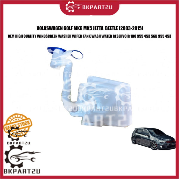 VOLKSWAGEN GOLF MK6 MK5 JETTA BEETLE 2003-2015 WINDSCREEN WIPER TANK WASH WATER WITH CAP 1K0 955 453