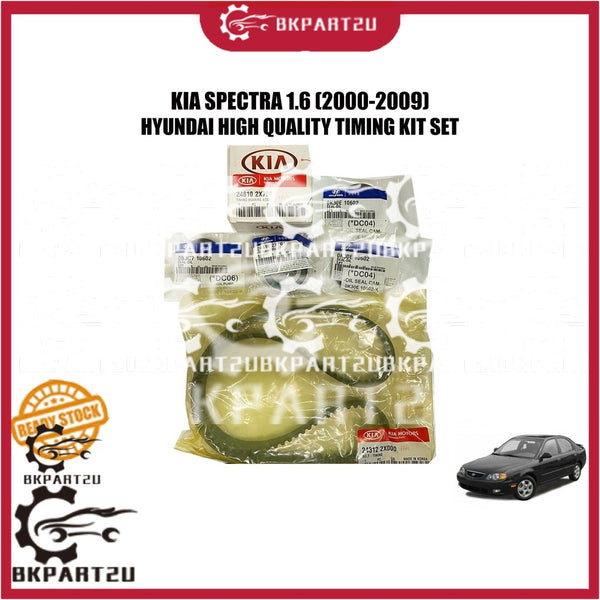 KIA SPECTRA 1.6 RIO 1.5 (2000-2009) TIMING BELT KIT SET 100K 24810 2X700 137S8M22 OIL SEAL