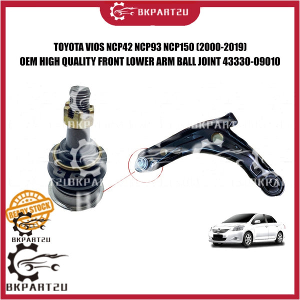 TOYOTA VIOS NCP42 NCP93 NCP150 (2000-2019) FRONT LOWER ARM BALL JOINT OEM 43330-09010 PRICE PER PCS