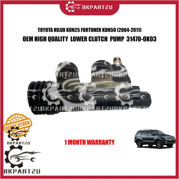 TOYOTA HILUX KUN25 FORTUNER KUN50 2004-2011 CLUTCH PUMP LOWER BAWAH  OEM 1 MONTH WARRANTY 31470-0K03