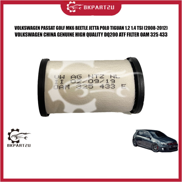 VOLKSWAGEN PASSAT GOLF BEETLE JETTA POLO TIGUAN 1.2 1.4 TSI (2008-2012) DSG FILTER DQ200 AUTO FILTER OAM 325 433