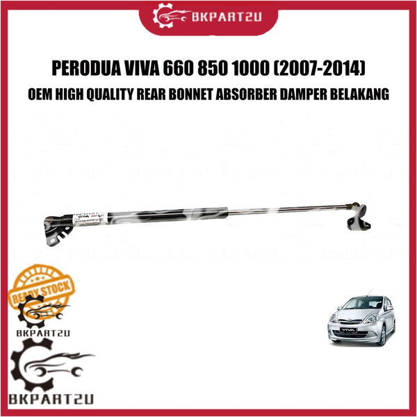 PERODUA VIVA 660 850 1000 (2007-2014) REAR BONNET ABSORBER DAMPER BELAKANG PRICE PER PAIR 2 PCS 3 MONTH WARRANTY