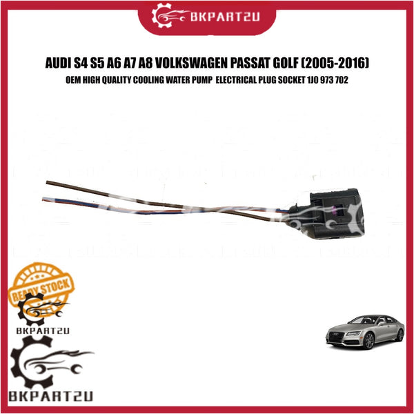 AUDI S4 S5 A6 A7 A8 VOLKSWAGEN PASSAT GOLF 2005-2016 COOLING WATER PUMP HEATER VALVE ELECTRICAL PLUG SOCKET 1J0 973 702
