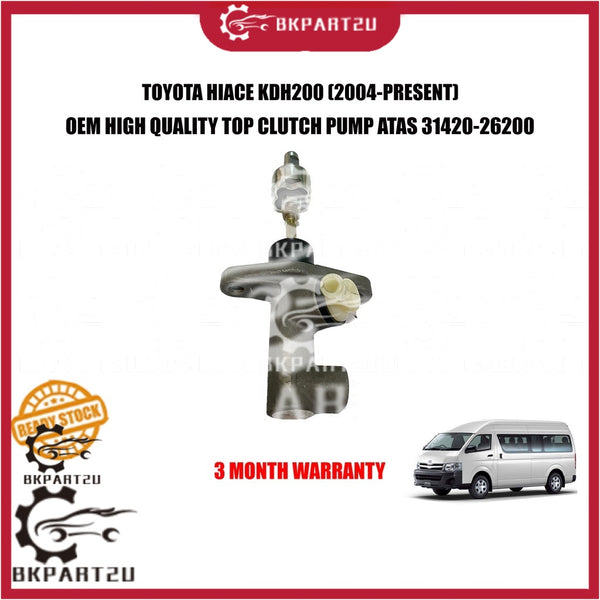 TOYOTA HIACE KDH200 VAN  (2004-PRESENT)  TOP CLUTCH PUMP ATAS MADE BY OEM 3 MOTNH WARRANTY 31420-26200