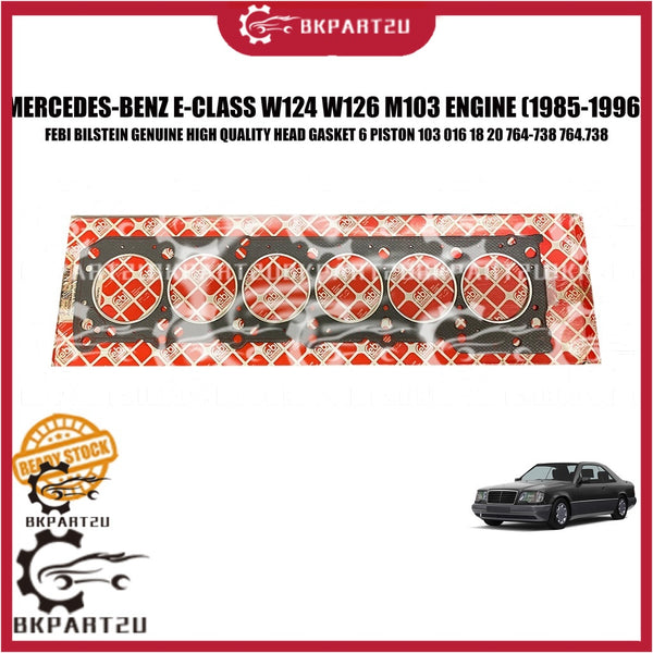 MERCEDES-BENZ E-CLASS W124 S-CLASS W126 M103 (1985-1996) ENGINE HEAD GASKET 6 PISTON 1030161820 764-738 764.738 FEBI