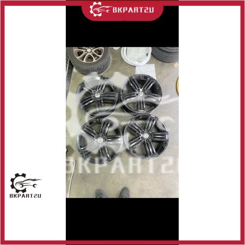 VOLKSWAGEN GOLF R BLACK METALLIC 19” LIGHT WEIGHT RIM MADE BY VOLKSWAGEN GENUINE ONE SET WITHOUT TYRE MADE IN GERMANY