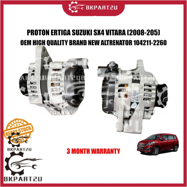 PROTON ERTIGA SUZUKI SX4 VITARA (2008-205) ALTERNATOR BRAND NEW BARU OEM 3 MONTH WARRANTY 104211-2260 31400-77M10