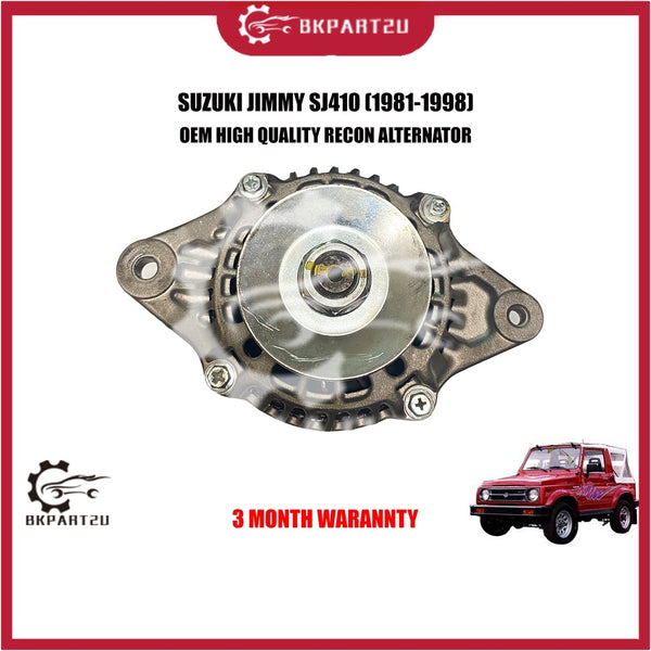 SUZUKI JIMMY SJ410 MAZDA 323 (1981-1998) ALTERNATOR 2PIN V BELT MADE BY OEM 3 MONTH WARRANTY