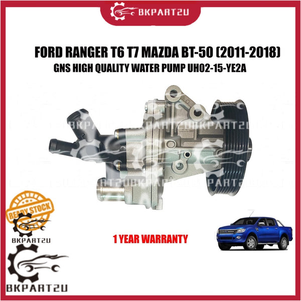 FORD RANGER T6 T7 MAZDA BT-50 (2011-2018) WATER PUMP WITH HOUSING OUTLET GNS 1 YEAR WARRANTY