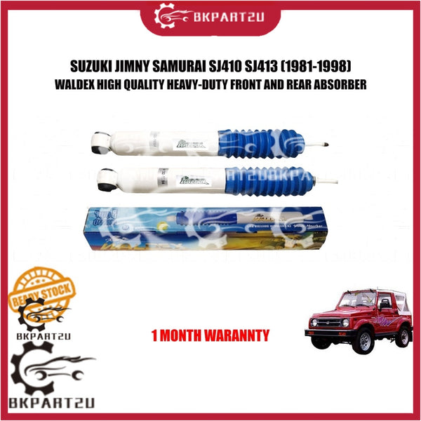 SUZUKI JIMNY SAMURAI SJ410 SJ413 (1981-1998) HEAVY-DUTY FRONT AND REAR GAS ABSORBER MADE BY.WALDEX 1 MONTH WARRANTY