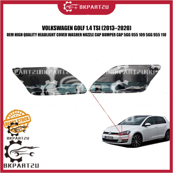 VOLKSWAGEN GOLF MK7 1.4 TSI (2013–2020) HEADLIGHT COVER WASHER NOZZLE CAP BUMPER CAP 5GG 955 109 5GG 955 110