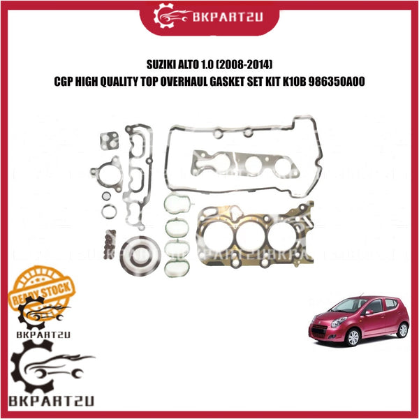 SUZUKI ALTO 1.0 (2008-2014) TOP OVERHAUL GASKET SET KIT CGP K10B 986350A00 ONE SET GASKET METAL