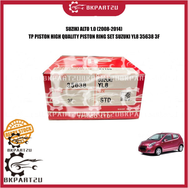 SUZUKI ALTO 1.0 PROTON ERTIGA 1.4 (2008-2014) PISTON RING SET SUZUKI YL8 35638 3F TP PISTON ONE SET
