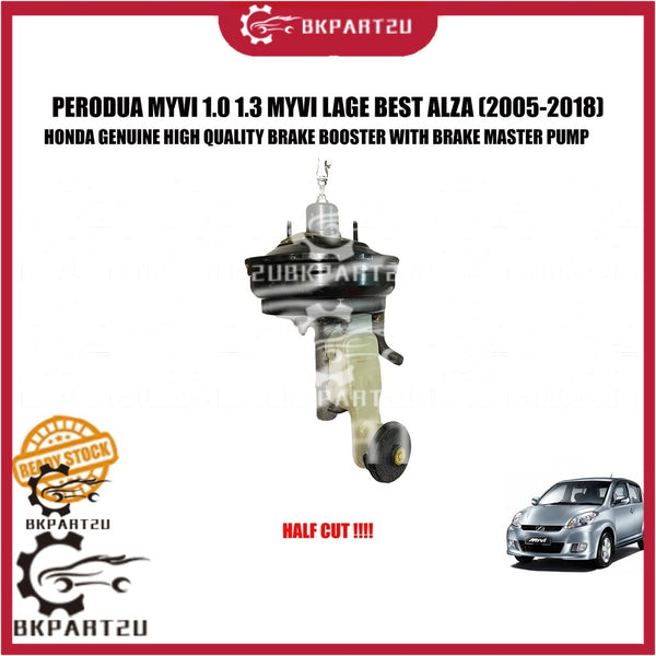PERODUA MYVI 1.0 1.3 LAGI BEST ALZA DOUBLE LAYER BRAKE BOOSTER WITH MASTER PUMP HONDA ORI HALF CUT
