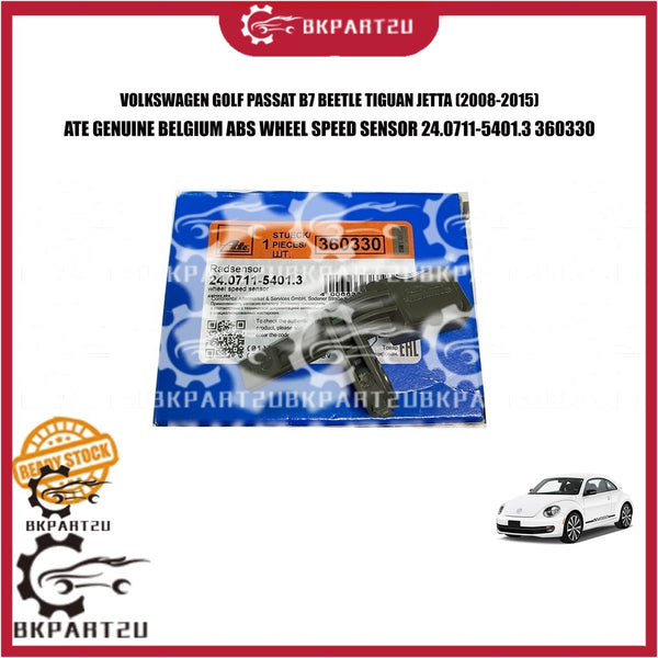 VOLKSWAGEN GOLF PASSAT B7 BEETLE TIGUAN JETTA AUDI TT ABS WHEEL SPEED SENSOR ATE GENUINE 24.0711-5401.3 360330 WHT003857