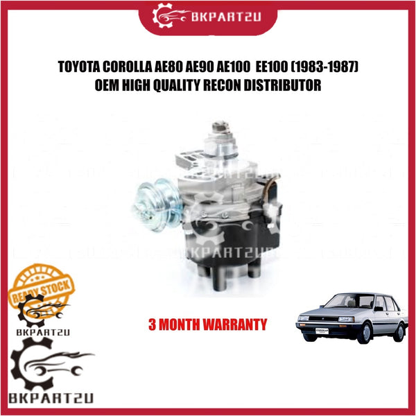 TOYOTA COROLLA AE80 AE90 AE100  EE100 (1983-1987) DISTRIBUTOR MADE BY OEM RECON 3 MONTH WARRANTY