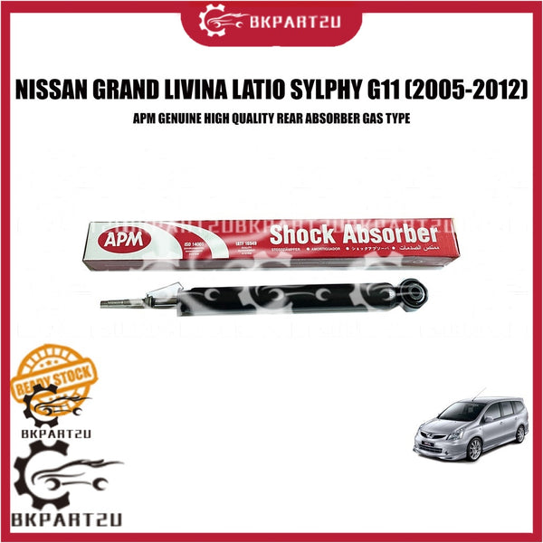 NISSAN GRAND LIVINA LATIO SYLPHY G11 (2005-2012) REAR ABSORBER GAS TYPE SIGNAL VALVE MADE BY APM GENUINE PRICE PER SET 2