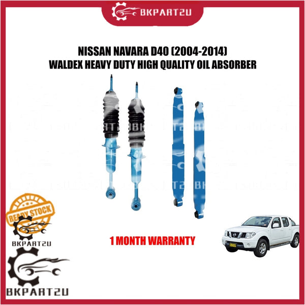 NISSAN NAVARA D40 2004 FRONT AND REAR ABSORBER OIL TYPE WALDEX HEAVY DUTY BORE 30MM ROD 12.5MM OUTSIDE 54MM BESAR