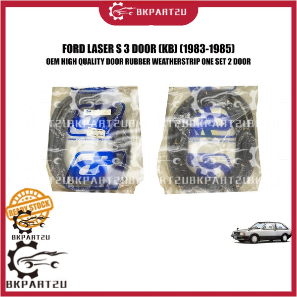 FORD LASER S 3 DOOR (KB) (1983-1985) DOOR RUBBER WEATHERSTRIP ONE SET 2 DOOR KIRI KANAN ONE SET