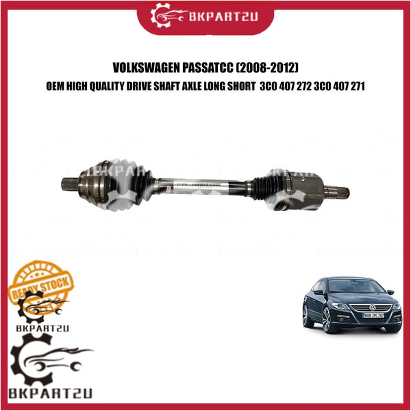 VOLKSWAGEN PASSAT CC DRIVE SHAFT LEFT RIGHT LONG SHORT PANJANG PENDEK 3C0 407 272 3C0 407 271 3 MONTH WARRANTY