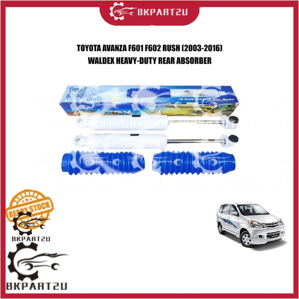 TOYOTA AVANZA F601 F602 RUSH (2003-2016) REAR ABSORBER HEAVY-DUTY BARANG BERAT XDE MASALAH GAS TYPE WALDEX ONE SET 2 PCS