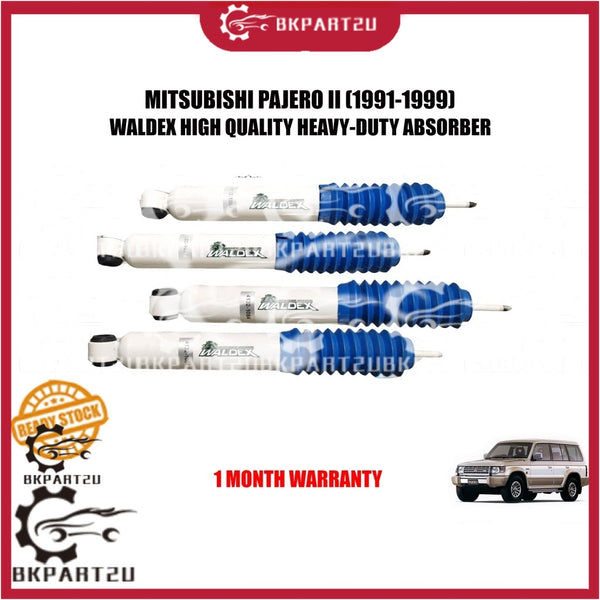 MITSUBISHI PAJERO II (1991-1999) FRONT AND REAR ABSORBER HEAVY-DUTY GAS TYPE MADE BY WALDEX PRICE PER SET