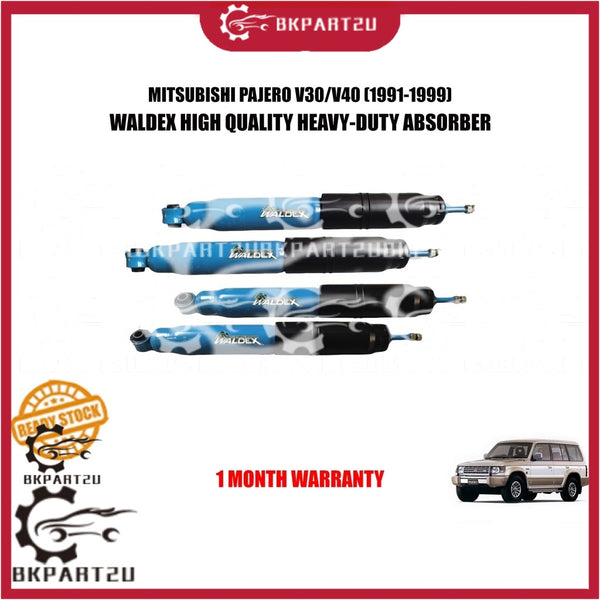 MITSUBISHI PAJERO V30 V40 (1991-1999) FRONT AND REAR ABSORBER HEAVY-DUTY OIL TYPE MADE BY WALDEX PRICE PER SET