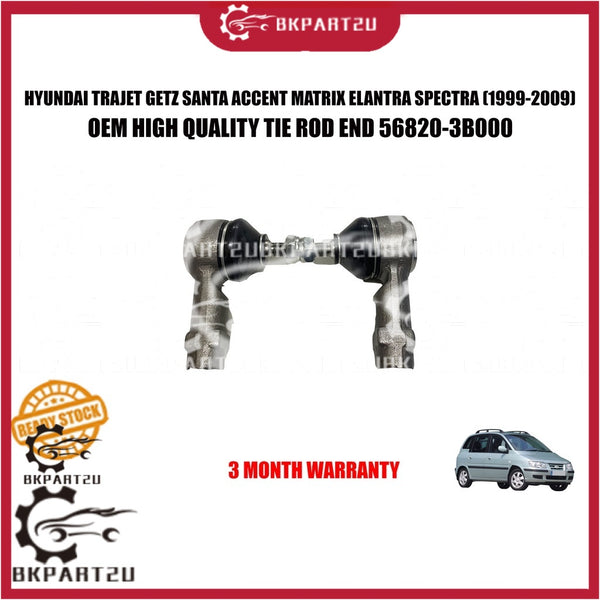 HYUNDAI TRAJET GETZ SANTA ACCENT MATRIX ELANTRA SPECTRA (1999-2009) TIE ROD END ONE SET 2 MADE BY OEM  56820-3B000