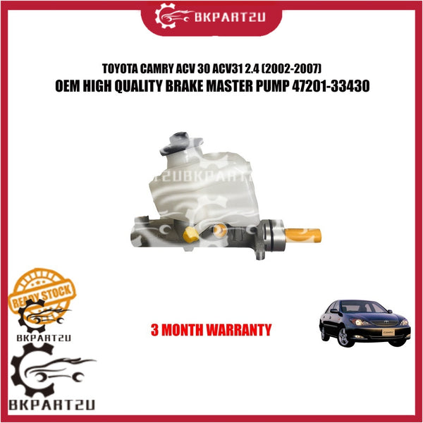 TOYOTA CAMRY ACV 30 ACV31 2.4 (2002-2007) BRAKE MASTER PUMP MASTER CYLINDER OEM 47201-33430 3 MONTH WARRANTY
