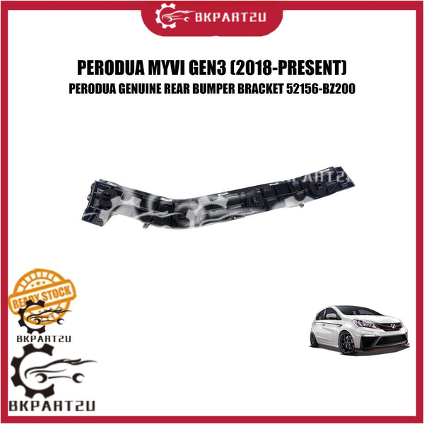PERODUA MYVI GEN3 (2018-PRESENT) REAR BUMPER BRACKET BEKALANG MADE BY PERODUA GENUINE ORIGINAL 52156-BZ200