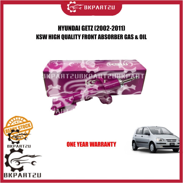 HYUNDAI GETZ (2002-2011) FRONT ABSORBER DEPAN MADE BY KSW PERFORMAX TWIN VALVE 1 YEAR WARRANTY