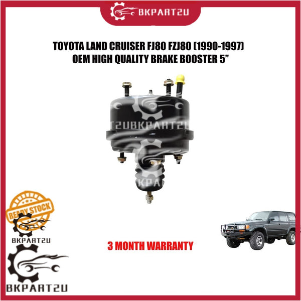 TOYOTA LAND CRUISER FJ80 FZJ80 (1990-1997) BRAKE BOOSTER BRAKE SERVO PUMP 5'' MADE BY OEM 3 MONTH WARRANTY 31440-60080