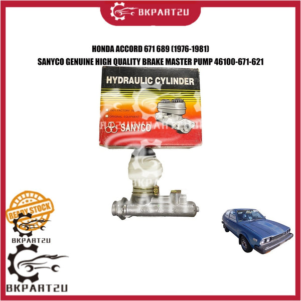 HONDA ACCORD 671 689 (1976-1981) BRAKE MASTER PUMP 46100-671-621 MADE BY SANYCO GENUINE