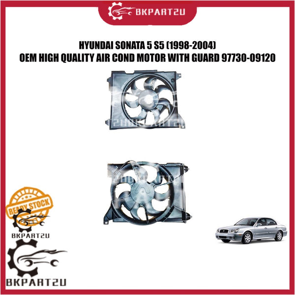 HYUNDAI SONATA 5 S5 (1998-2004) AIR COND MOTOR WITH GUARD SEKALI RUMAH HOUSING MADE BY OEM 97730-09120 1 MONTH WARRANTY