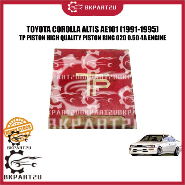 TOYOTA COROLLA AE101 AE82 1.6 AT151 1.6 (1991-1995) PISTON RING 020 0.50MM 4A ENGINE OVERSIZE TP PISTON JAPAN 35876-050