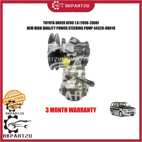 TOYOTA UNSER KF80 1.8 (1998-2008) POWER STEERING PUMP MADE BY OEM BRAND NEW BARU 44320-0B010 3 MONTH WARRANTY