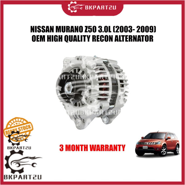 NISSAN MURANO Z50 3.0L (2003- 2009) ALTERNATOR 3PIN MADE BY OEM RECON 3 MONTH WARRANTY 23100-0l700