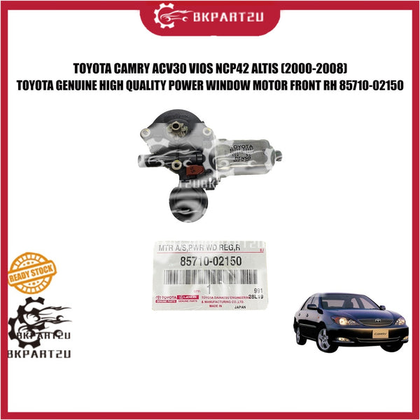 TOYOTA CAMRY ACV30 VIOS NCP42 ALTIS POWER WINDOW MOTOR 4PIN DEPAN KANAN RIGHT MADE BY TOYOTA DENSO GENUINE 85710-02150