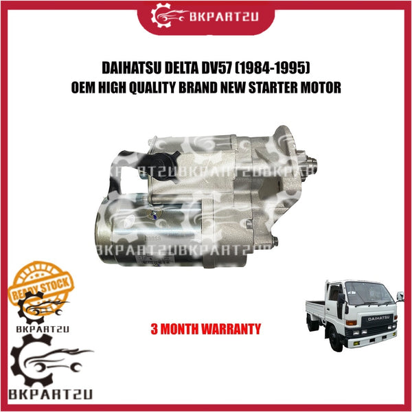 DAIHATSU DELTA DV57 DV58 DV59 (1984-1995) STARTER MOTOR 9T MADE BY OEM BRAND NEW 3 MONTH WARRANTY