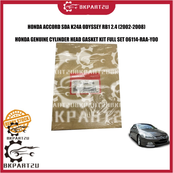 HONDA ACCORD SDA K24A ODYSSEY RB1 2.4 CYLINDER HEAD GASKET KIT FULL SET FLY WHEEL OIL SEAL HONDA GENUINE 06114-RAA-Y00