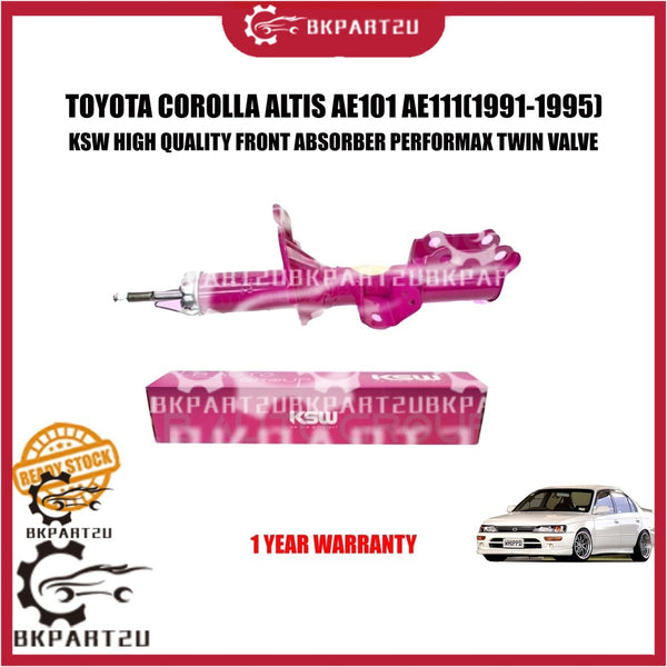TOYOTA COROLLA SEG AE101 AE111 (1991-1995) FRONT ABSORBER PERFORMAX TWIN VALVE GAS TYPE KSW 1 YEAR WARRANTY 2 PCS PRICE