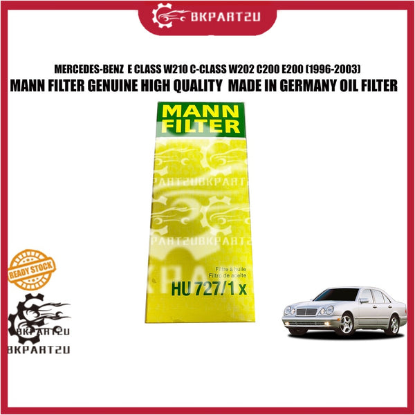 MERCEDES-BENZ  E CLASS W210 C-CLASS W202 S-CLASS W140 C200 E200 OIL FILTER PERNAPIS MINYAK KERTAS MANN FILTER HU 727/1X