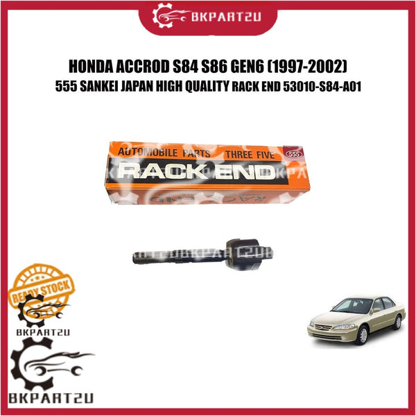 HONDA ACCROD S84 S86 GEN6 1997-2002 STEERING BALL HEAD RACK END 555 SANKEI JAPAN 53010-S84-A01 1PCS