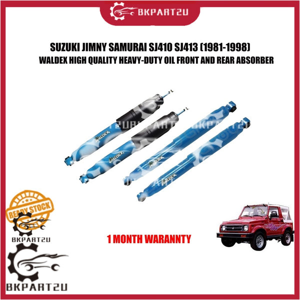 SUZUKI JIMNY SAMURAI SJ410 SJ413 (1981-1998) HEAVY-DUTY OIL FRONT AND REAR ABSORBER MADE BY WALDEX PRICE PER SET