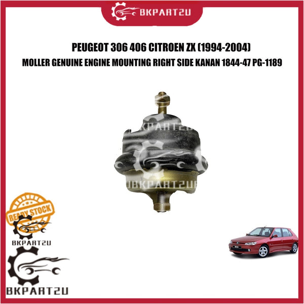 PEUGEOT 306 406 CITROEN ZX (1994-2004) ENGINE MOUNTING RIGHT SIDE KANAN 1844-47 PG-1189 MOLLER GENUINE GERMANY