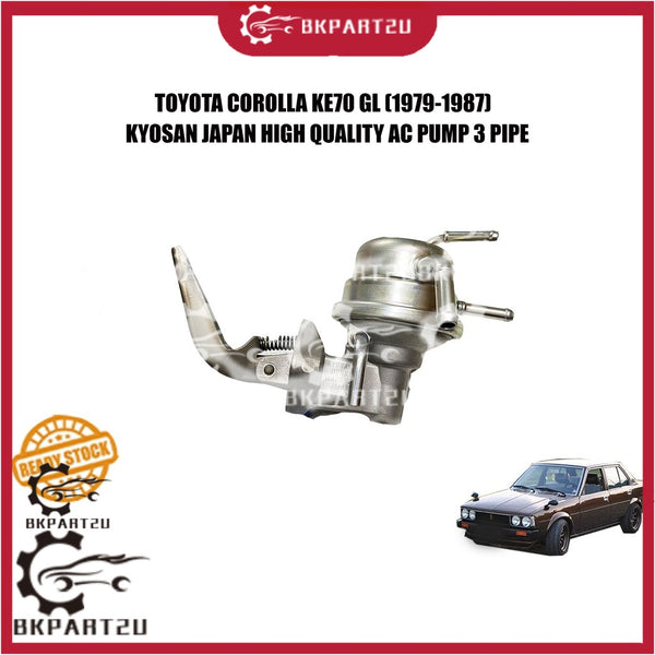 TOYOTA COROLLA KE70 GL (1979-1987) AC PUMP 3 PIPE FUEL PUMP MECHANICAL PUMP MADE BY KYOSAN JAPAN MP-923