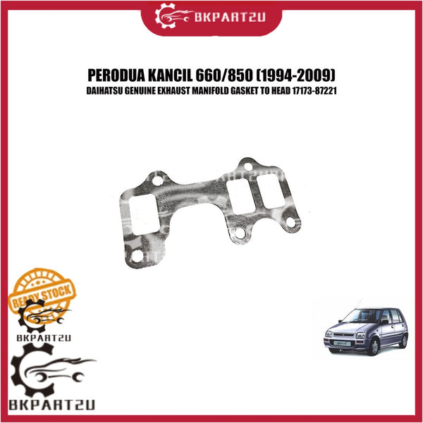 PERODUA KANCIL 660/850 (1994-2009) EXHAUST MANIFOLD GASKET TO HEAD KD MATERIAL 17173-87221 MADE BY DAIHATSU GENUINE