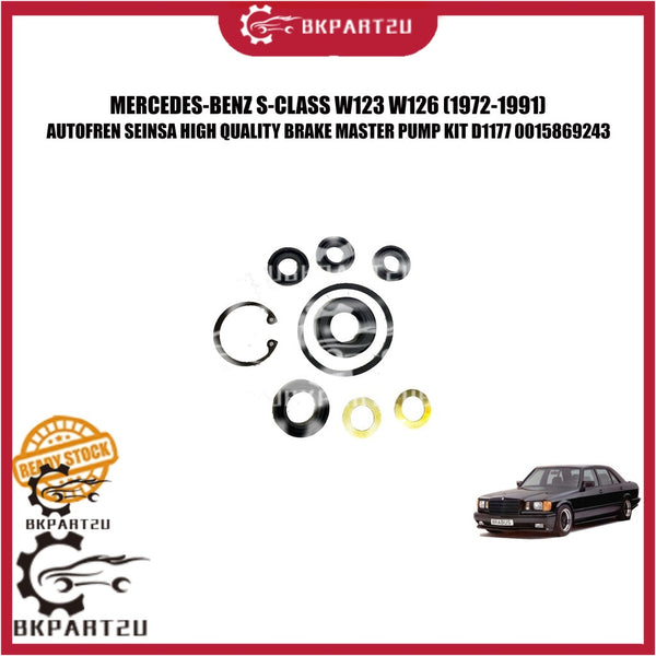 MERCEDES-BENZ S-CLASS W123 W126 (1972-1991) BRAKE MASTER PUMP KIT D1177 0015869243 MADE BY AUTOFREN SEINSA