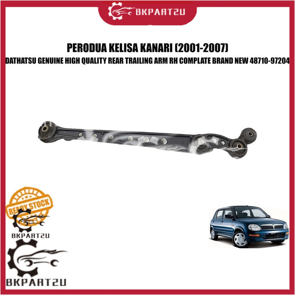 PERODUA KELISA KANARI (2001-2007) REAR TRAILING ARM RH KANAN SIDE COMPLATE BRAND NEW 48710-97204 MADE BY DAIHATSU JAPAN